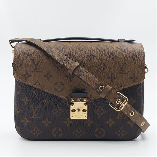 Pre-Owned LV Monogram Reverse Canvas Pochette Metis Crossbody Bag