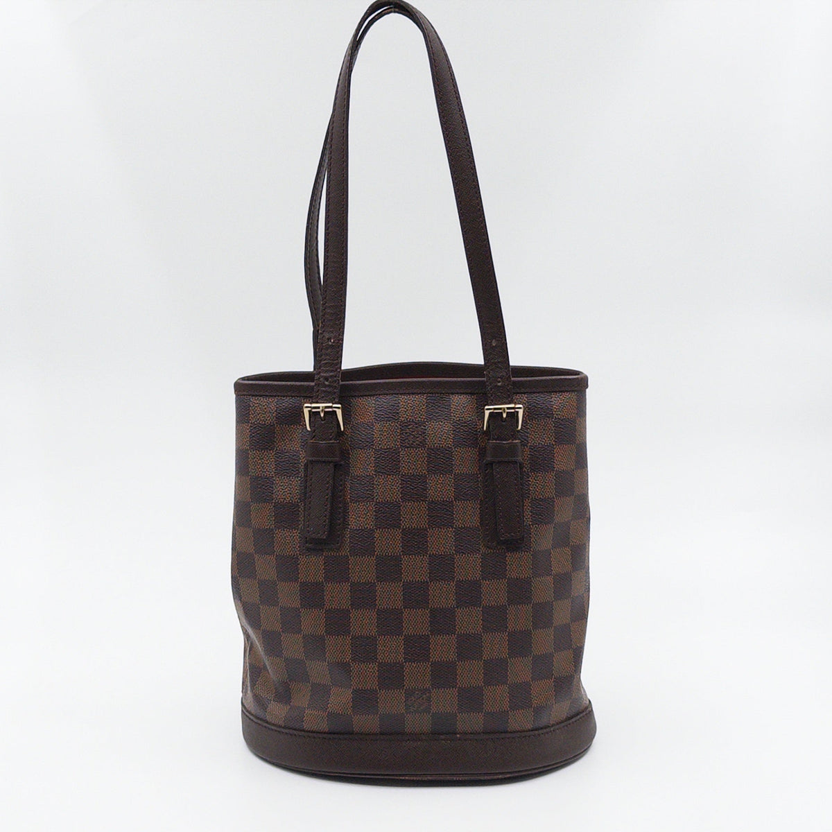 Pre-Owned Damier Ebene Canvas Bucket Bag PM