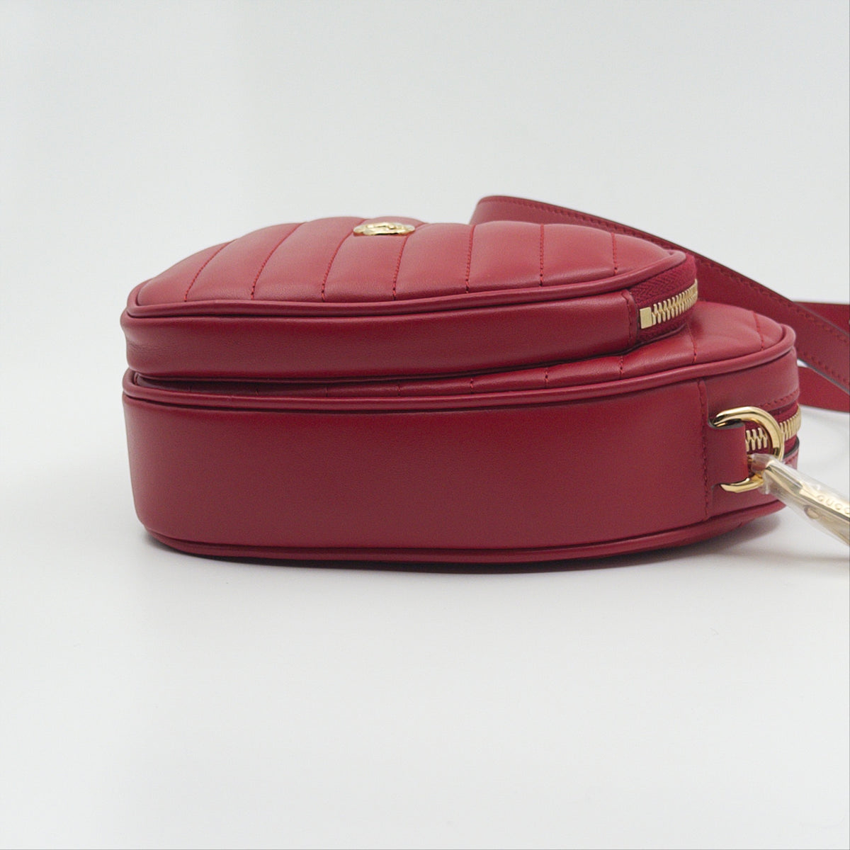 Pre-Owned Red Heart GG Leather Crossbody Bag