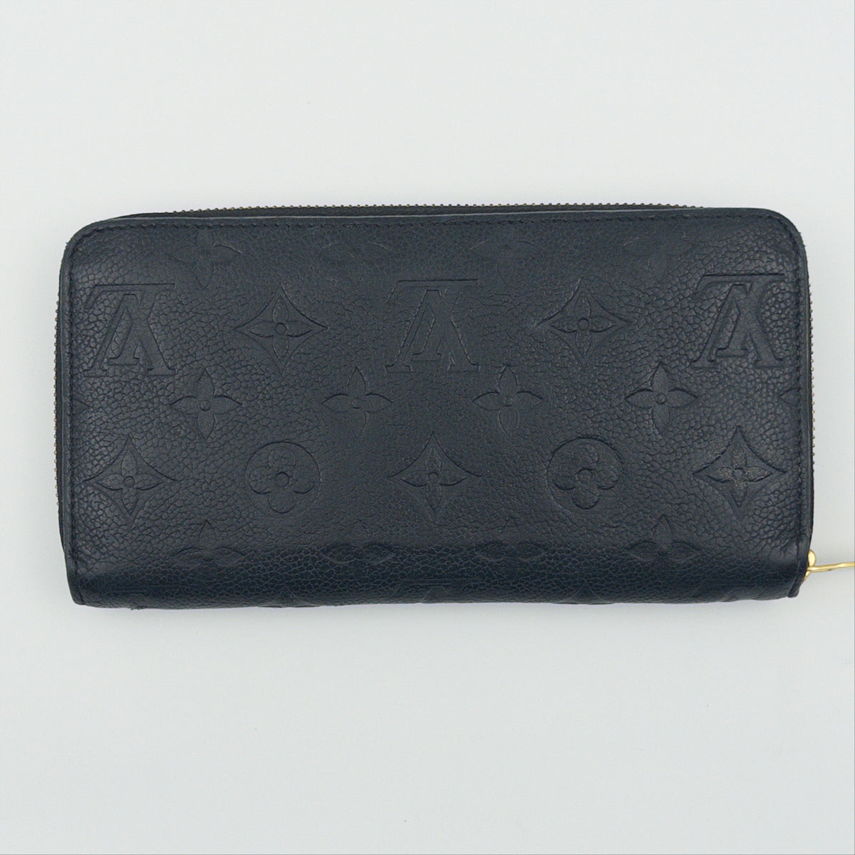 Pre-Owned Black Monogram Empreinte Leather Zip Wallet