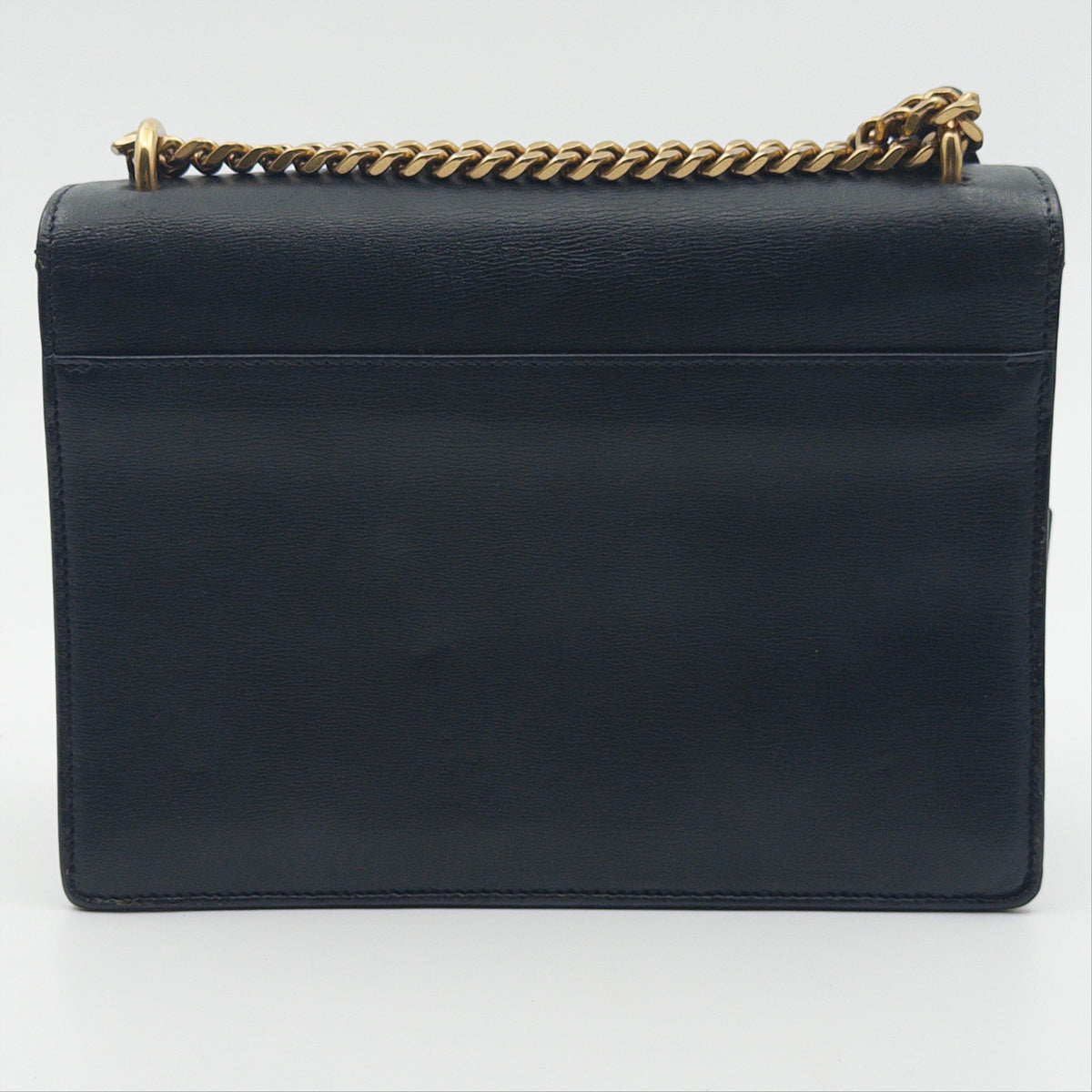 Pre-Owned Black/White Leather Sunset Crossbody Bag
