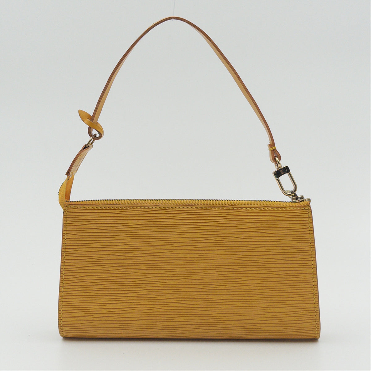 Pre-Owned Yellow Epileather Pochette Accessoires