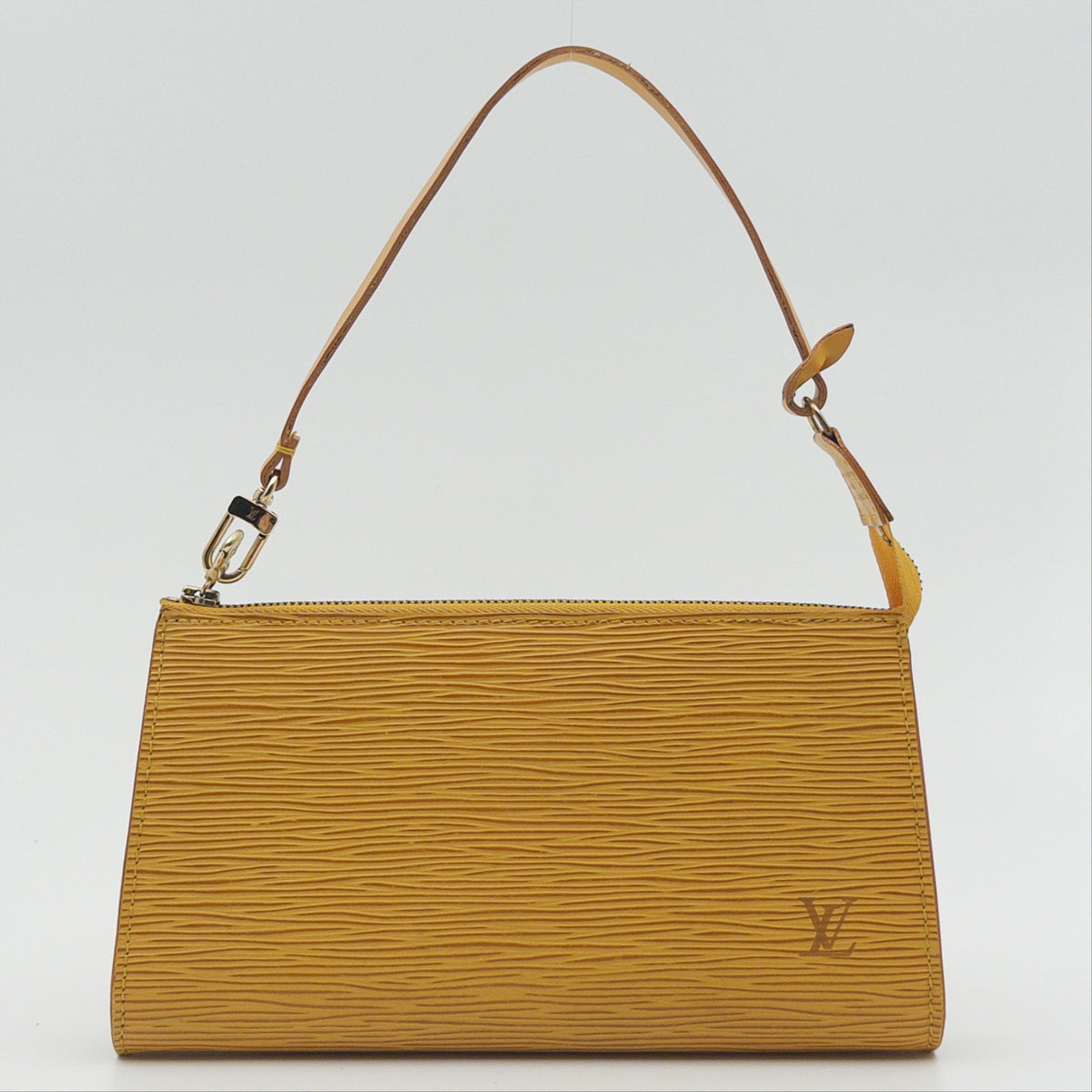 Pre-Owned Yellow Epileather Pochette Accessoires