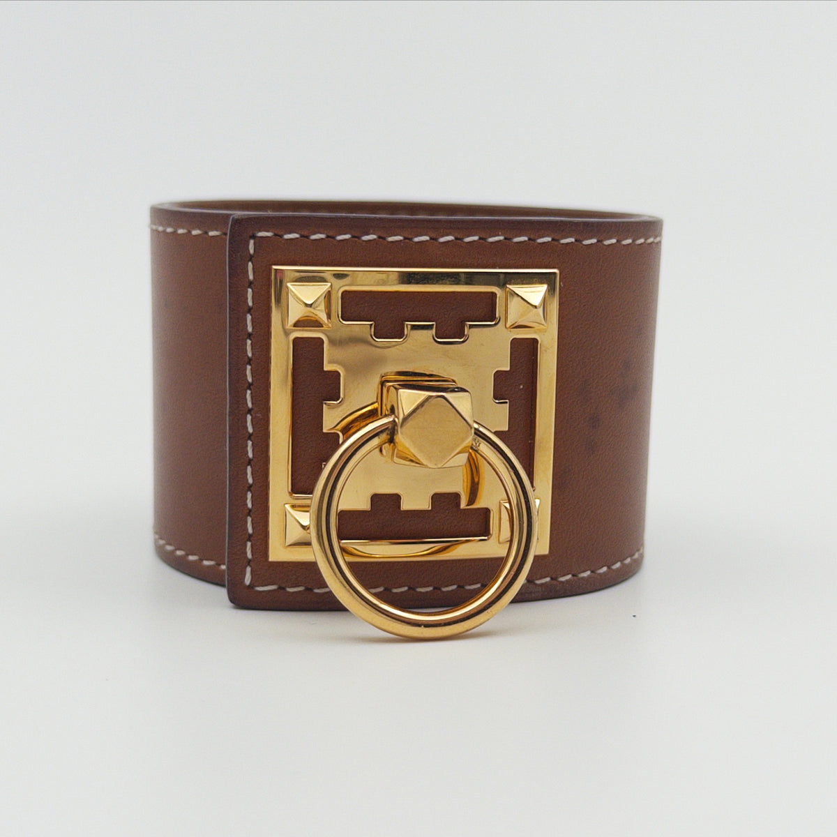 Pre-Owned Tan Leather Bracelet