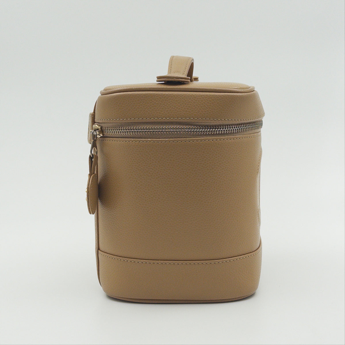 Pre-Owned Beige Caviar Leather Vanity Bag