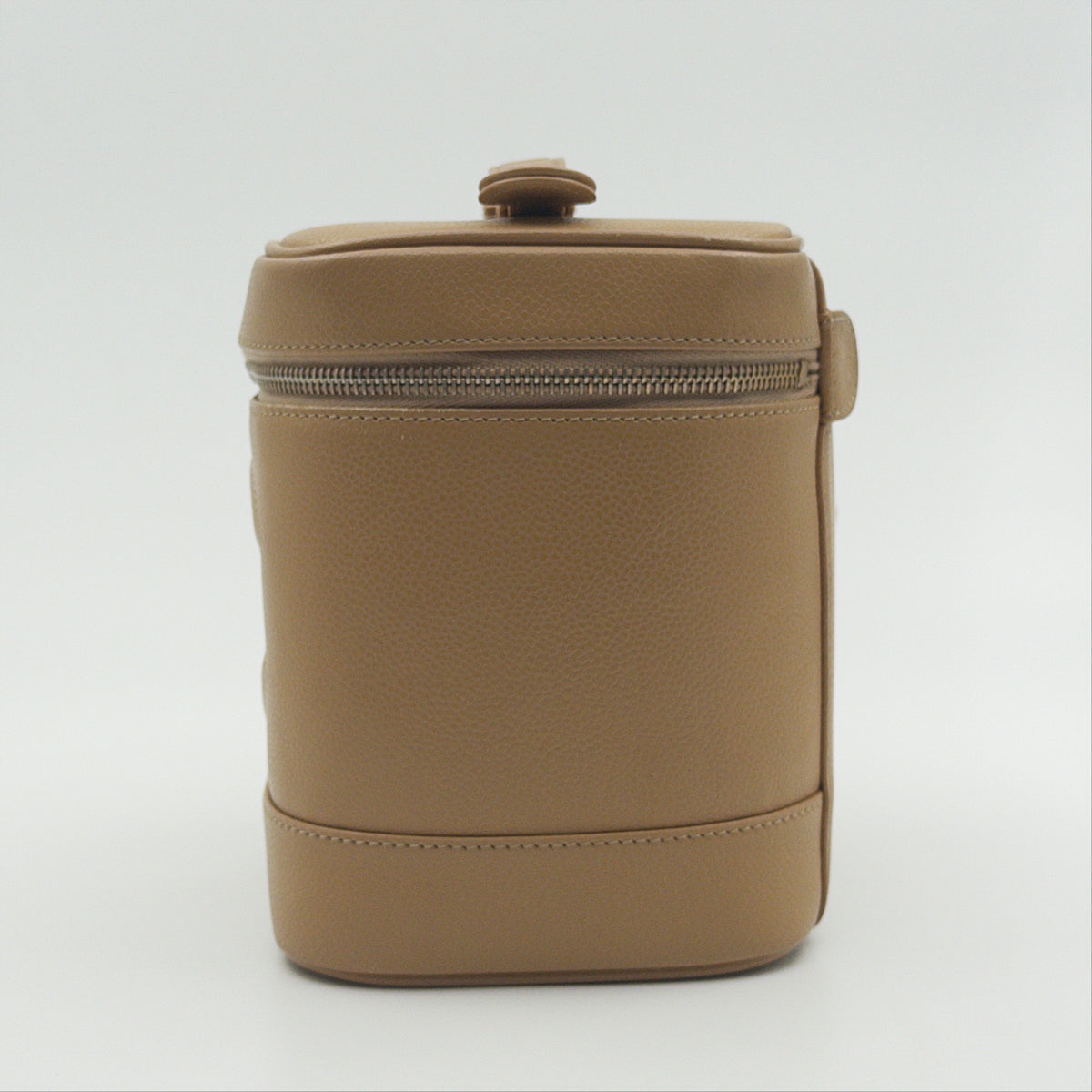 Pre-Owned Beige Caviar Leather Vanity Bag