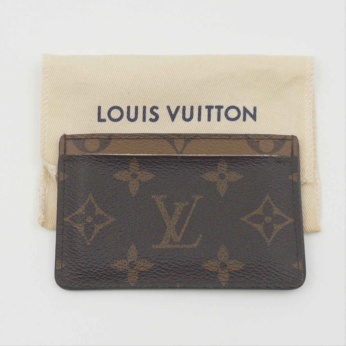 Pre-Owned LV Monogram Canvas Cardholder