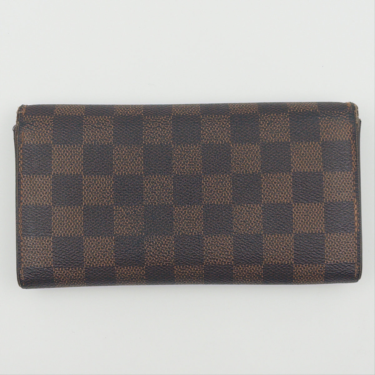 Pre-Owned Damier Ebene Canvas Sarah Wallet