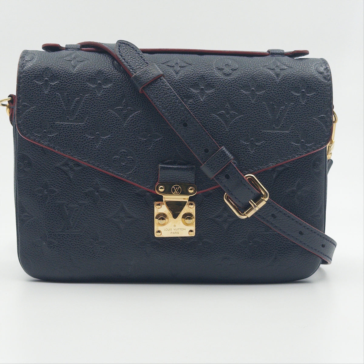 Pre-Owned Marine Rouge Empreinte Pochette Metis Crossbody Bag