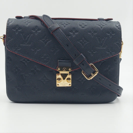 Pre-Owned Marine Rouge Empreinte Pochette Metis Crossbody Bag