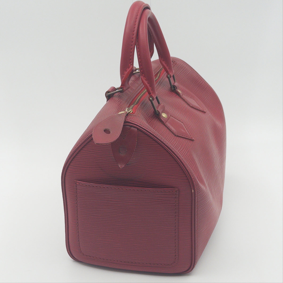 Pre-Owned Red Epileather Speedy 25