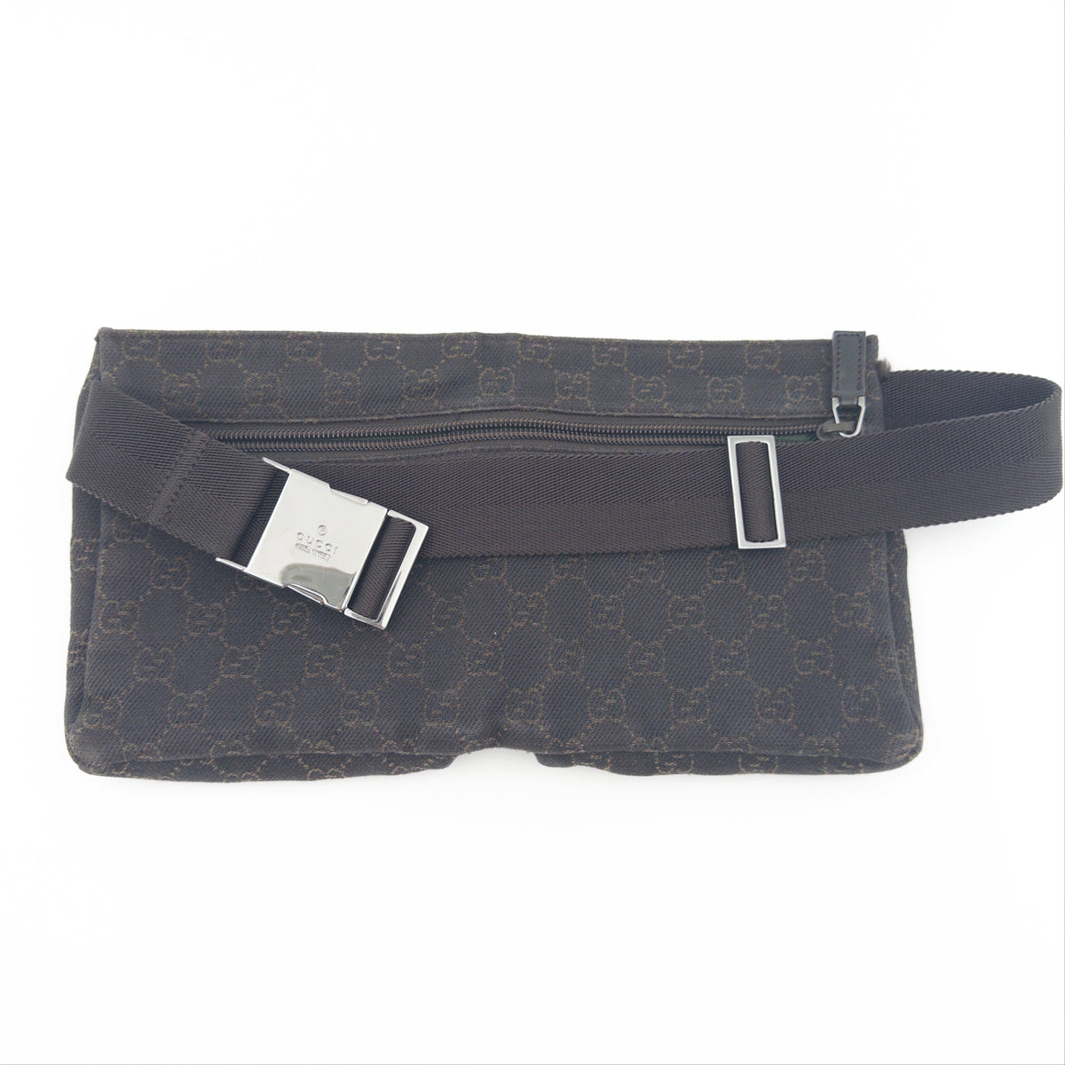 Pre-Owned Black GG Canvas Belt Bag