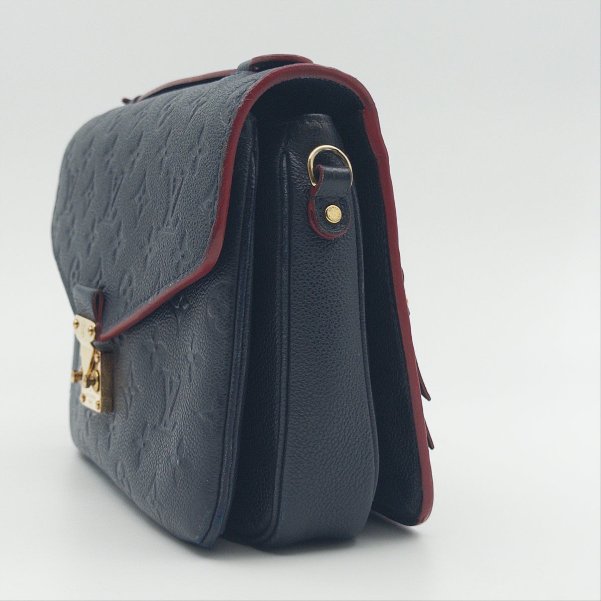 Pre-Owned Marine Rouge Empreinte Pochette Metis Crossbody Bag