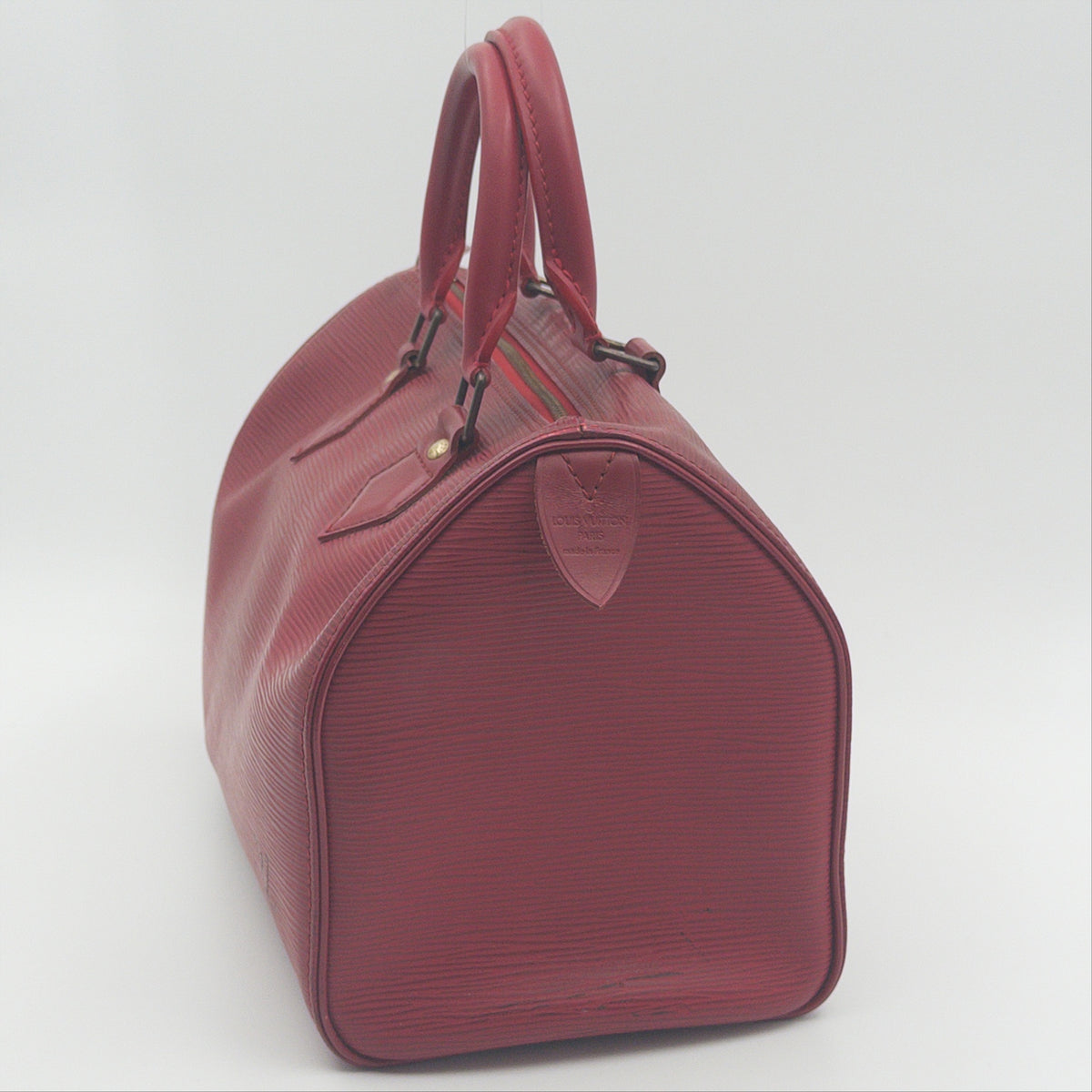 Pre-Owned Red Epileather Speedy 25