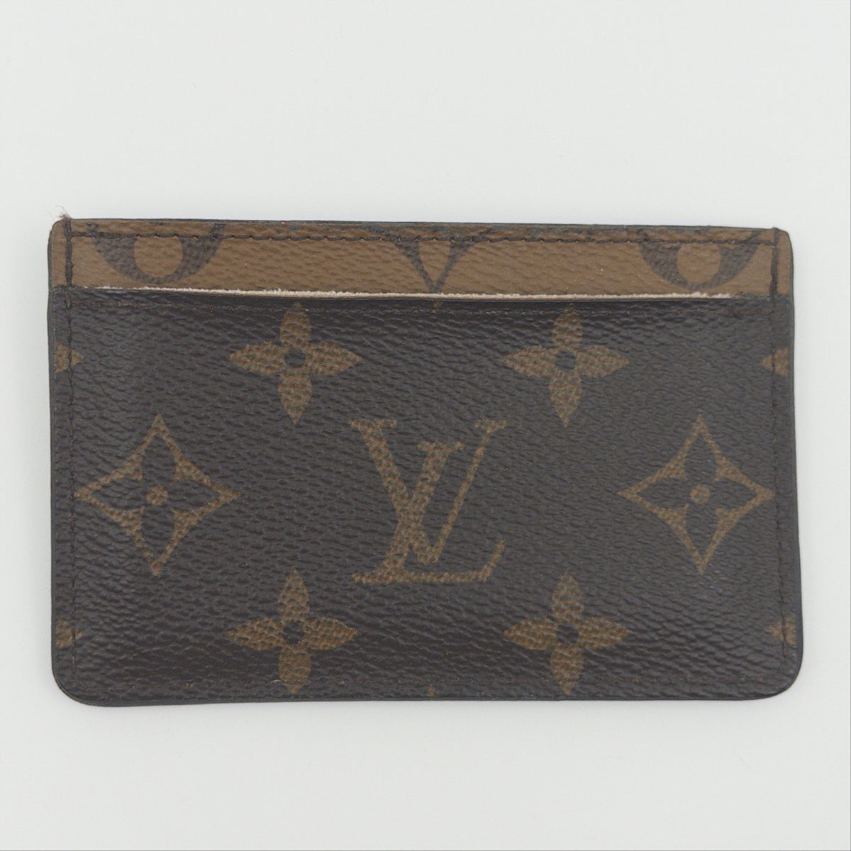 Pre-Owned LV Monogram Canvas Cardholder