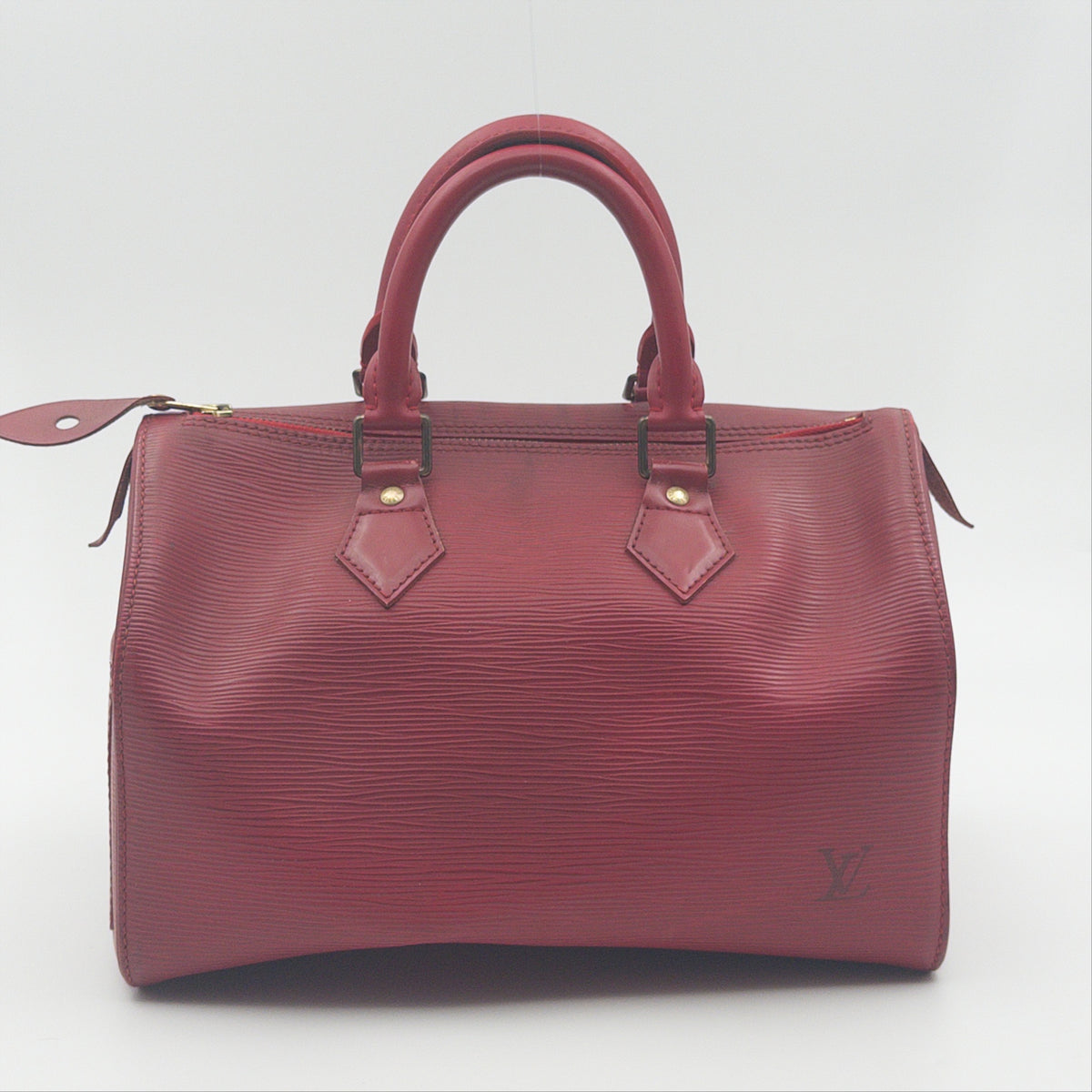 Pre-Owned Red Epileather Speedy 25