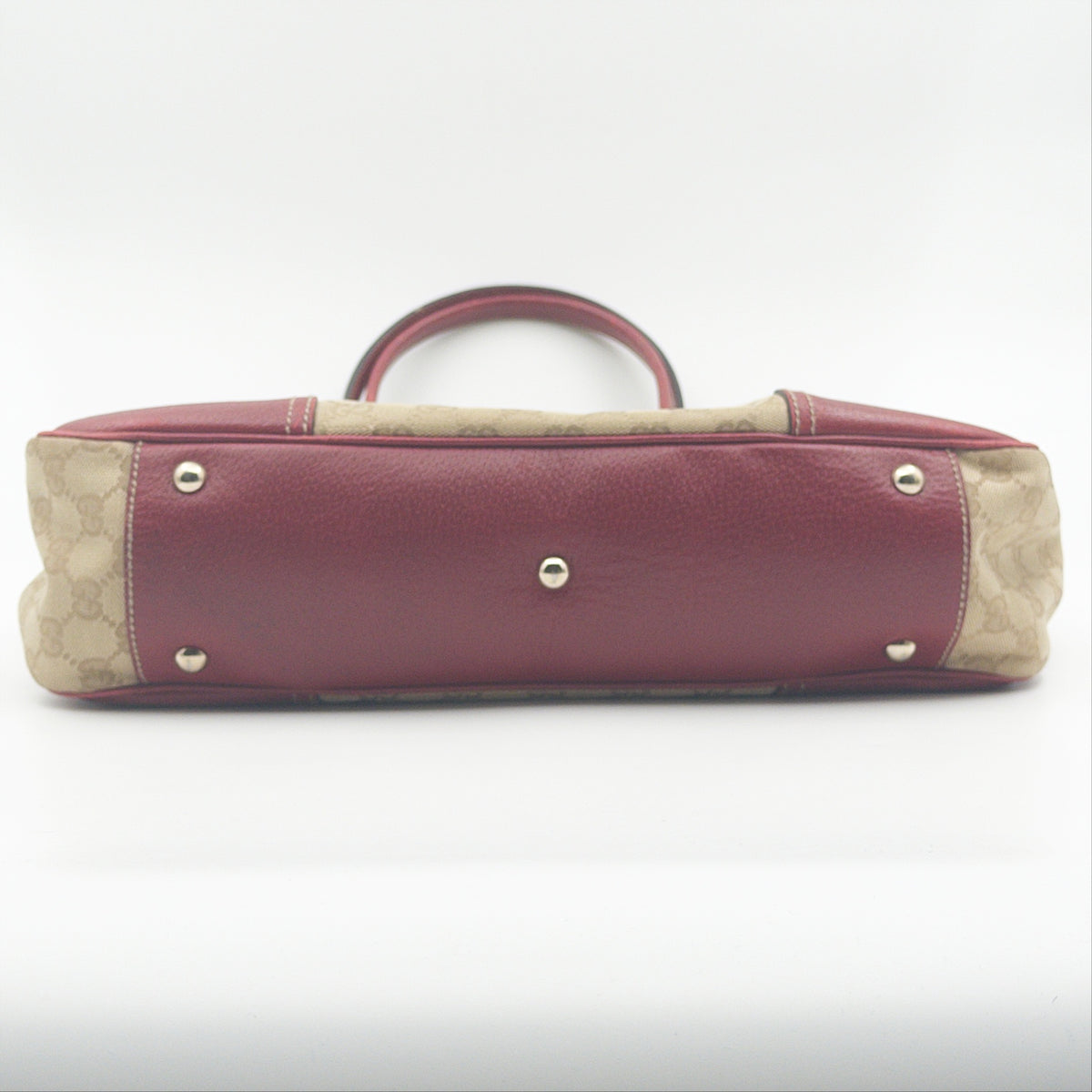Pre-Owned Red/Beige GG Canvas Princy Shopper Tote