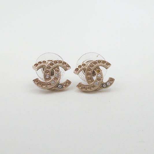 Pre-Owned CC Gold-Tone Earrings