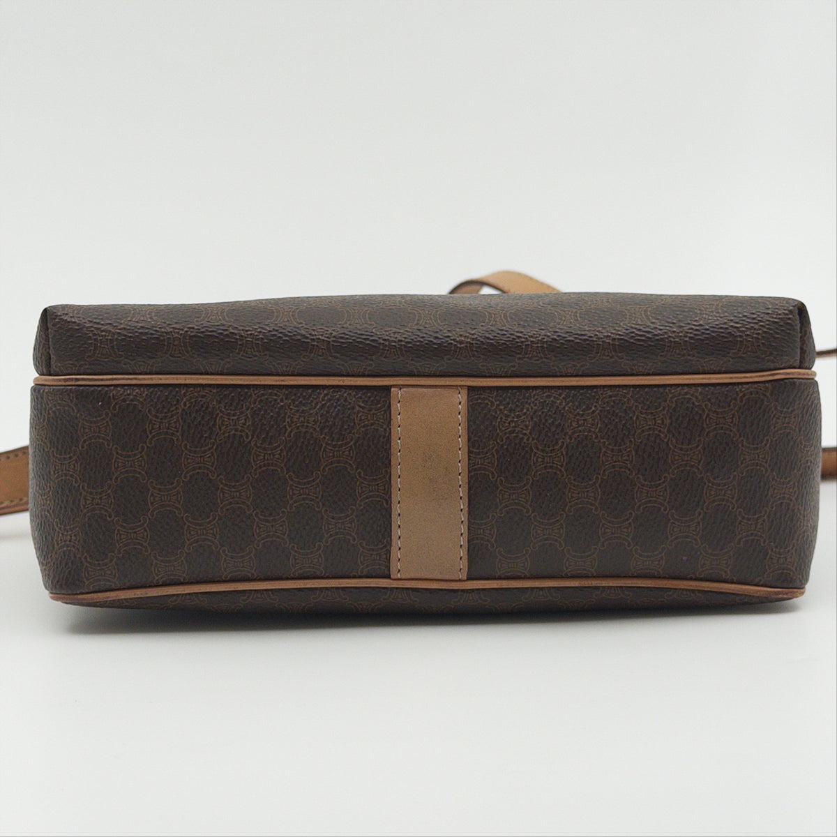 Pre-Owned Brown Macadam Canvas Crossbody Bag