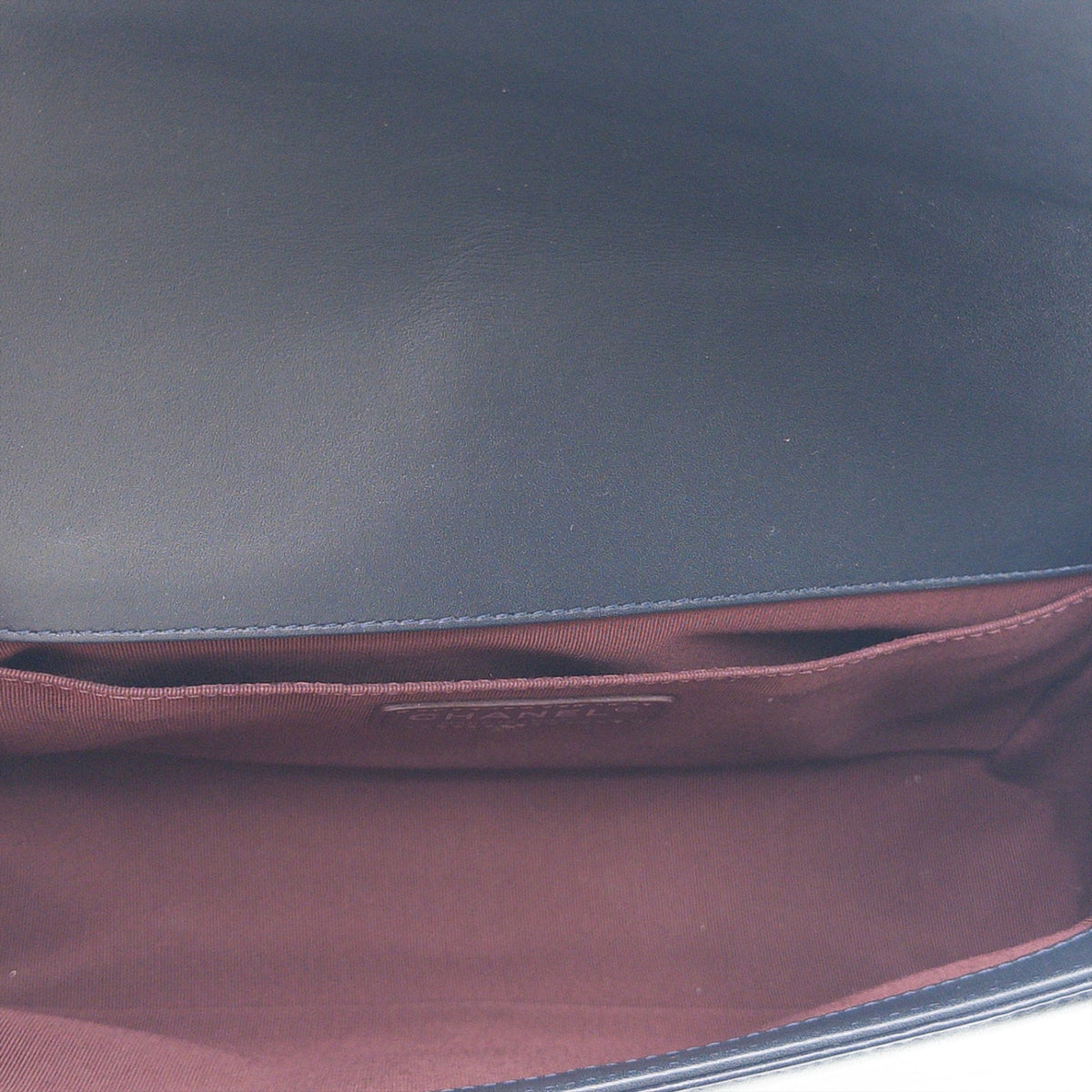 Pre-Owned Navy/Bordeaux Quilted Boy Single Flap Crossbody Bag