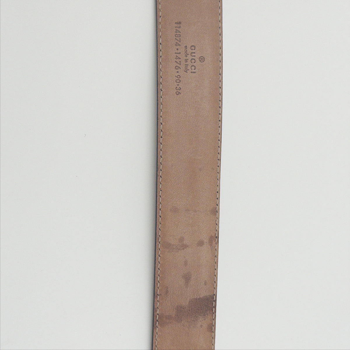 Pre-Owned Rose GG Patent Leather Belt (90)