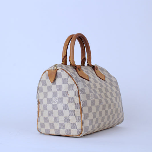 Speedy 25 - Damier Azur