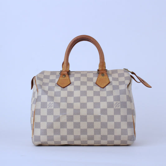 Speedy 25 - Damier Azur