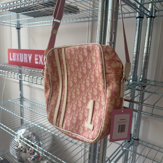 Pre-Owned Pink Trotter Coated Canvas Crossbody Bag
