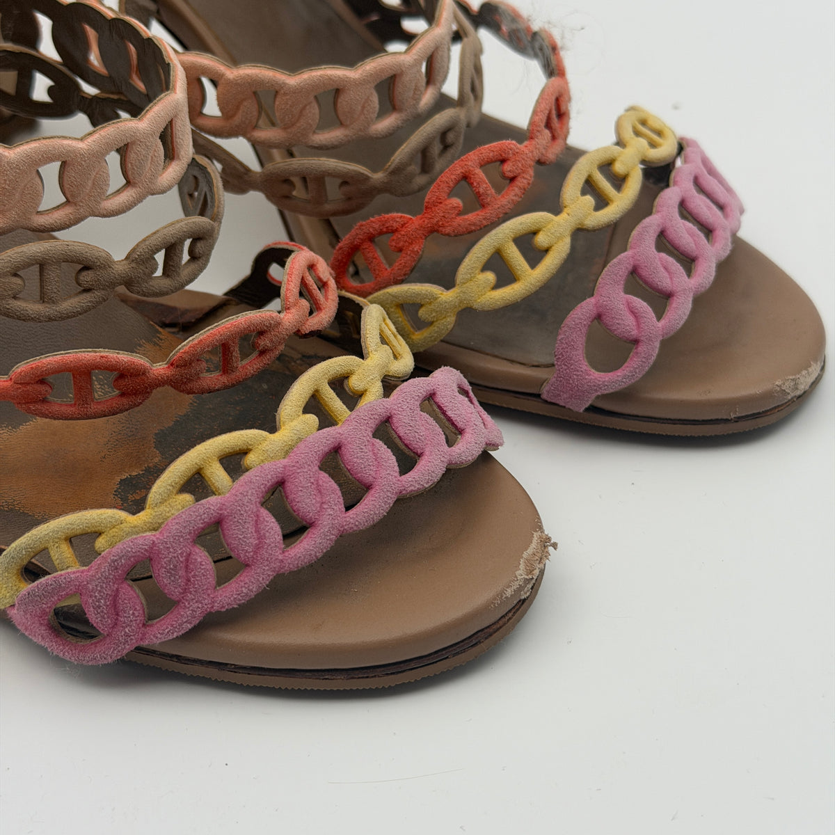 Multicolour Suede Heels 37