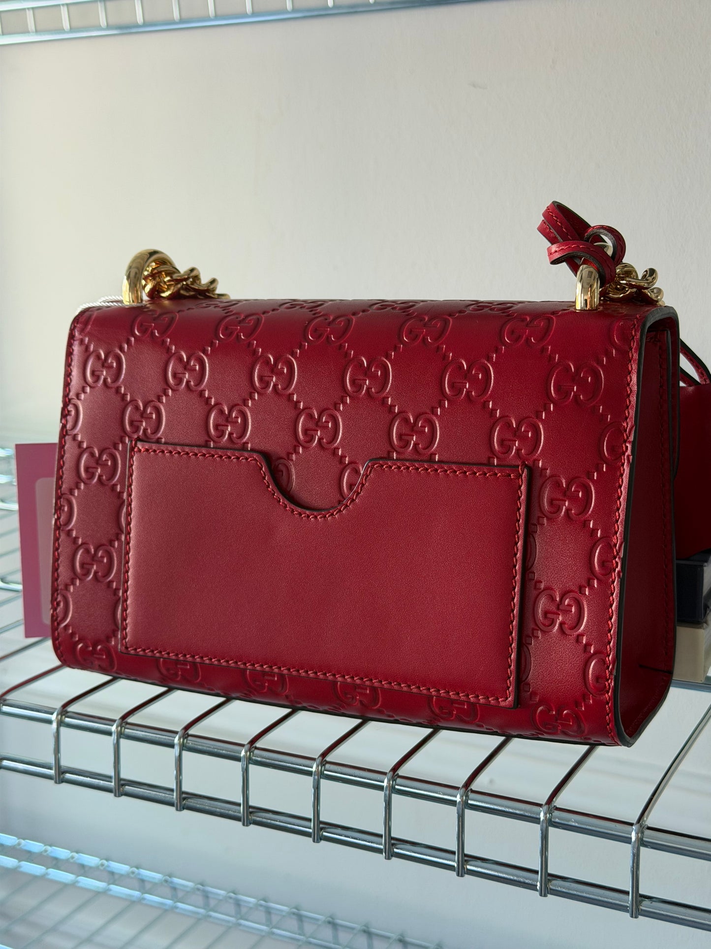 Pre-Owned Red Guccissima Leather Handbag