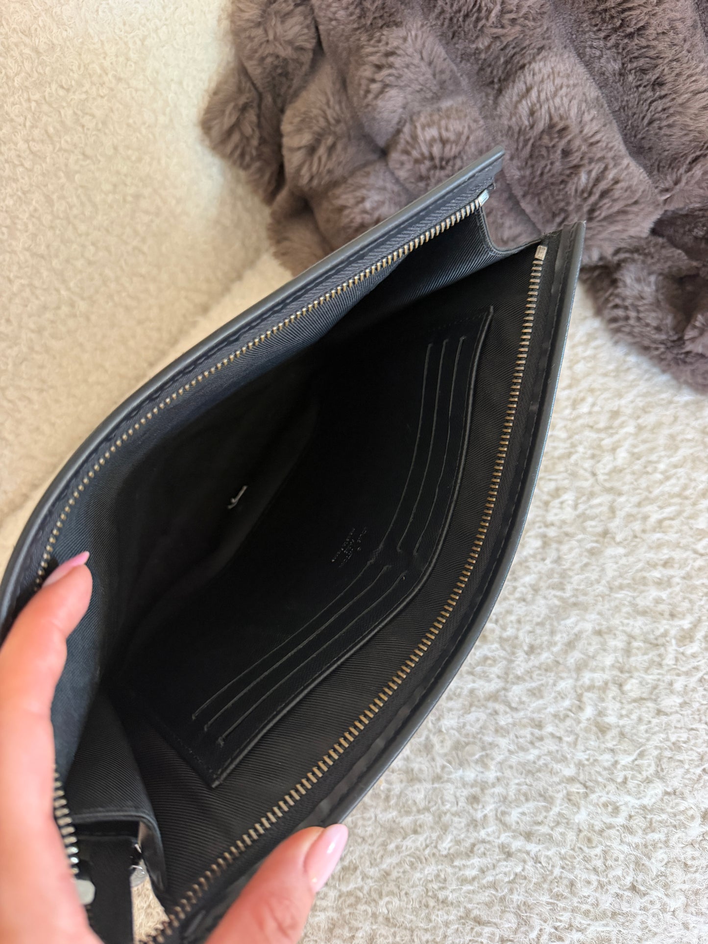 Monogram Eclipse Canvas Clutch
