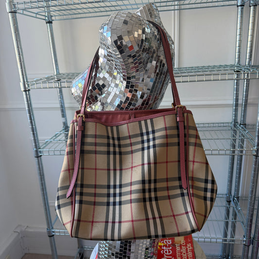 Pre-Owned Novacheck Coated Canvas Shoulder Bag