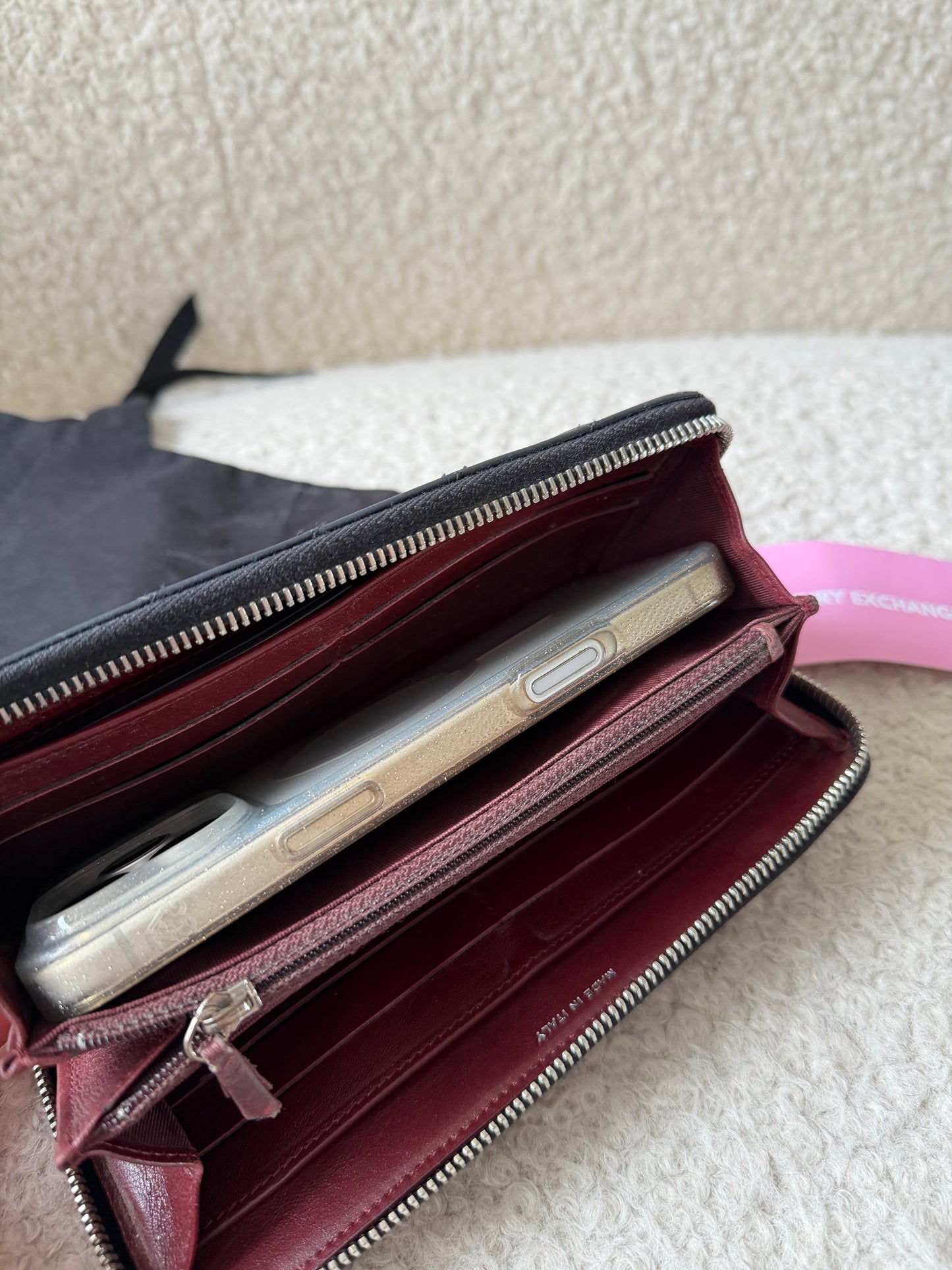 Black Caviar Leather Wallet