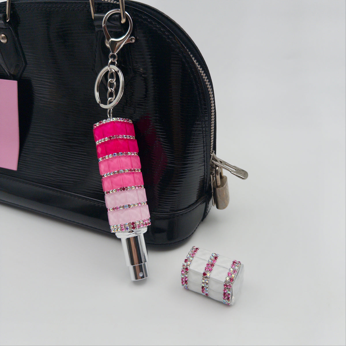 Pink Perfume Bag Charm