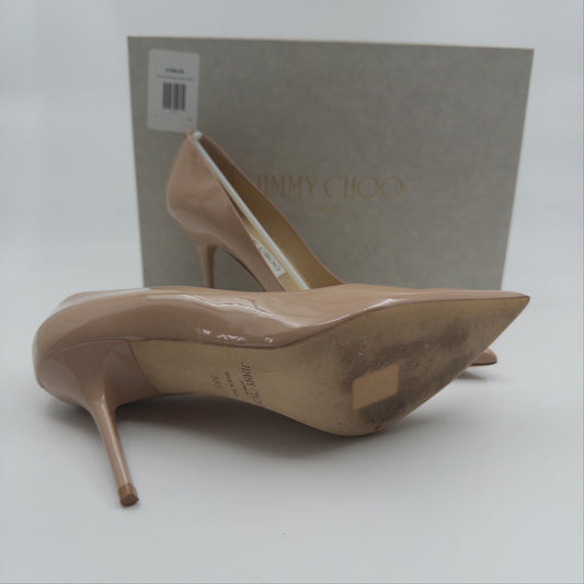 Pre-Owned Nude Leather Heels