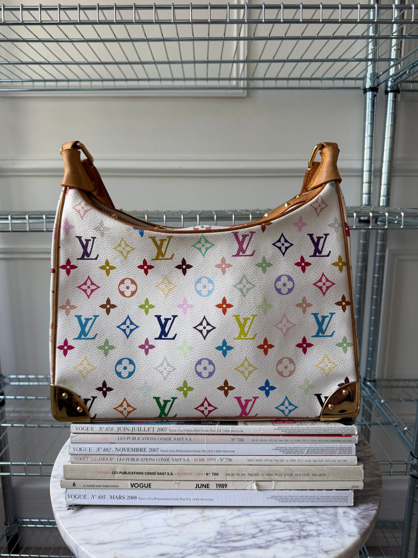 Pre-Owned LV x Murakami Multicolore Canvas Boulogne Shoulder Bag