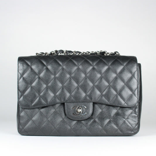 Jumbo Single Flap - Caviar