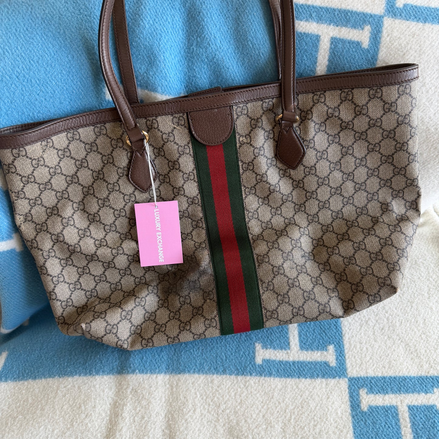 Pre-Owned GG 'Ophidia' Coated Canvas Shopper Tote