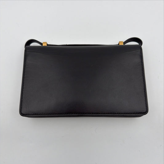 Pre-Owned Black Box Leather Crossbody Bag