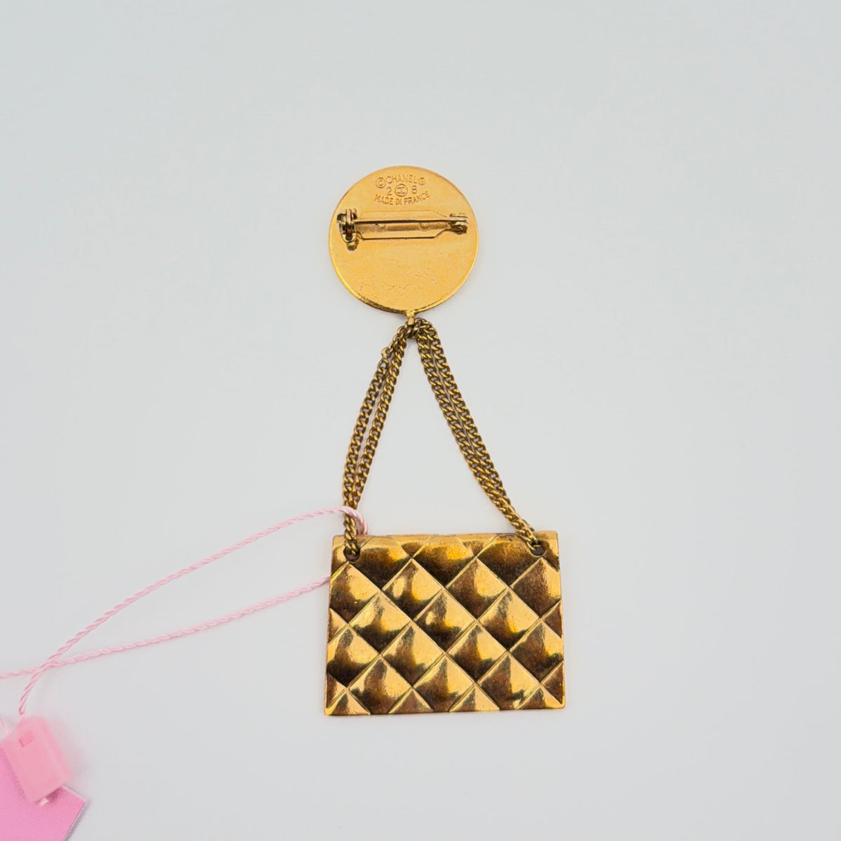 Pre-Owned CC Flap Gold-Plated Brooch