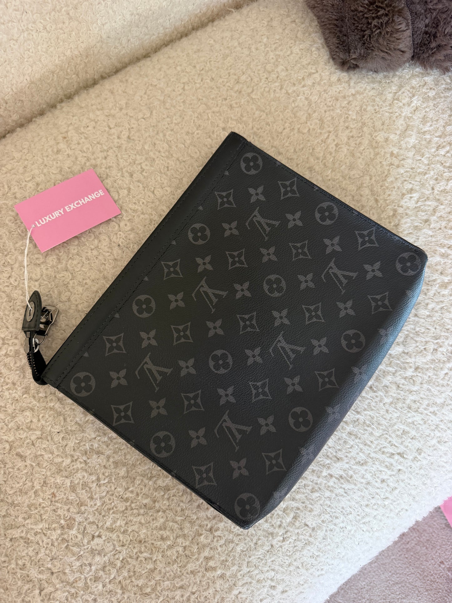 Monogram Eclipse Canvas Clutch