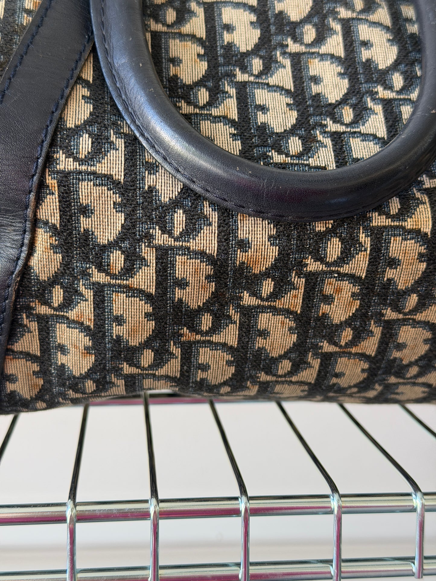 Pre-Owned Dior Oblique Trotter Canvas Handbag