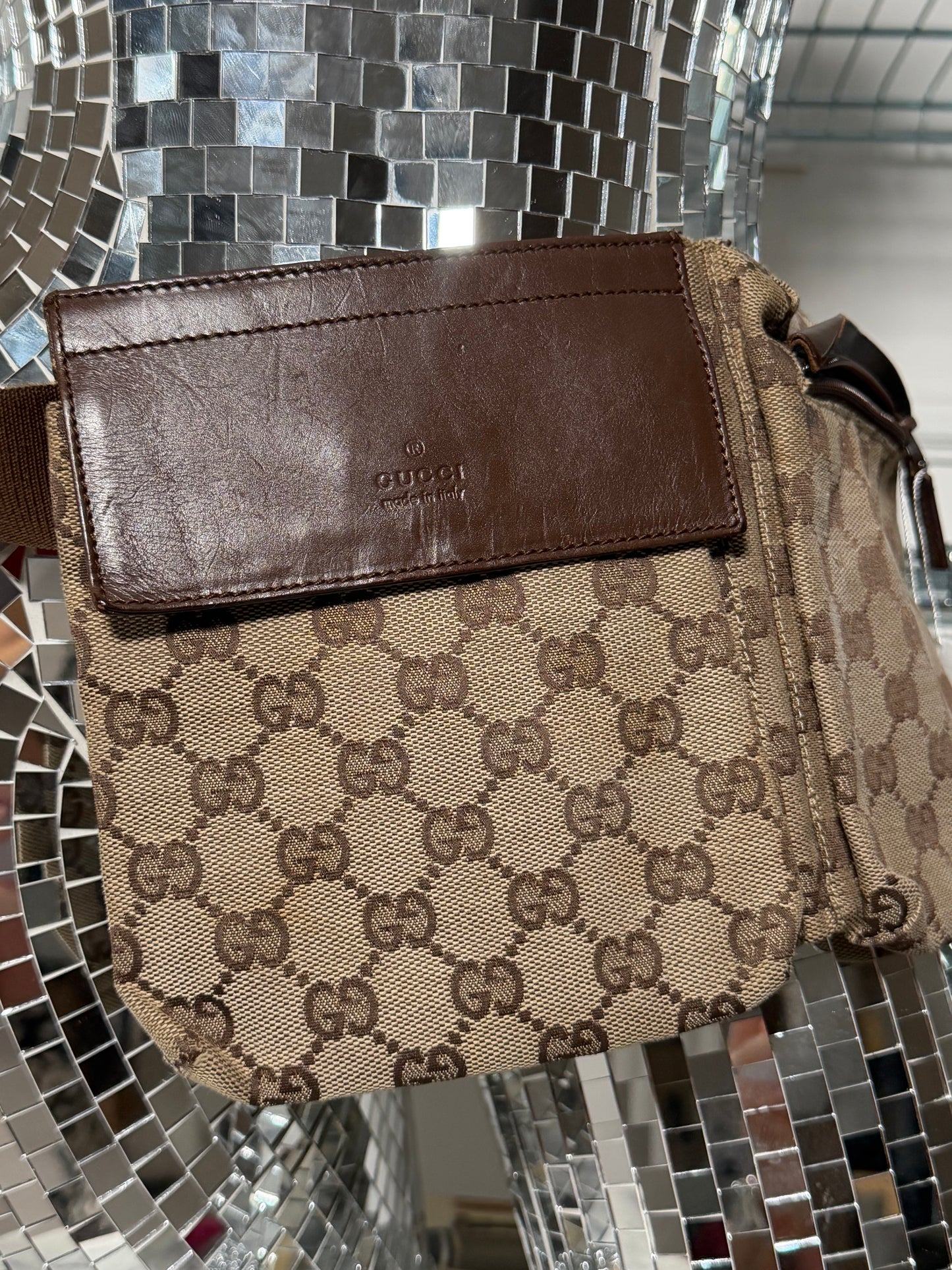 Pre-Owned GG Canvas/Leather Bum Bag