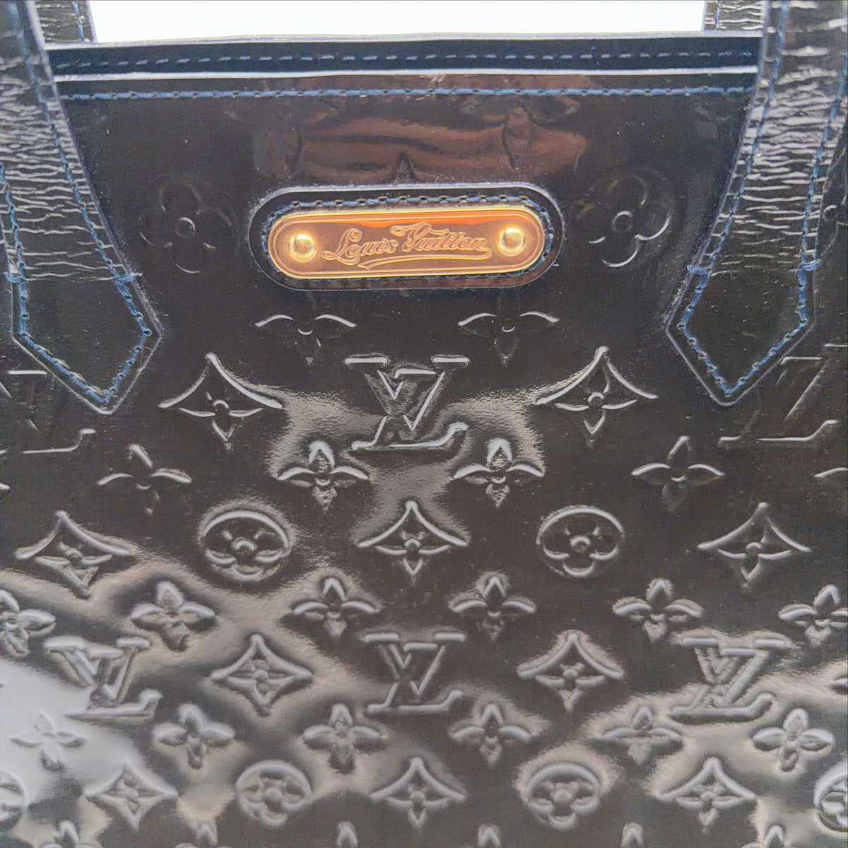 Pre-Owned Olive Green Monogram Vernis Leather Shopper Tote