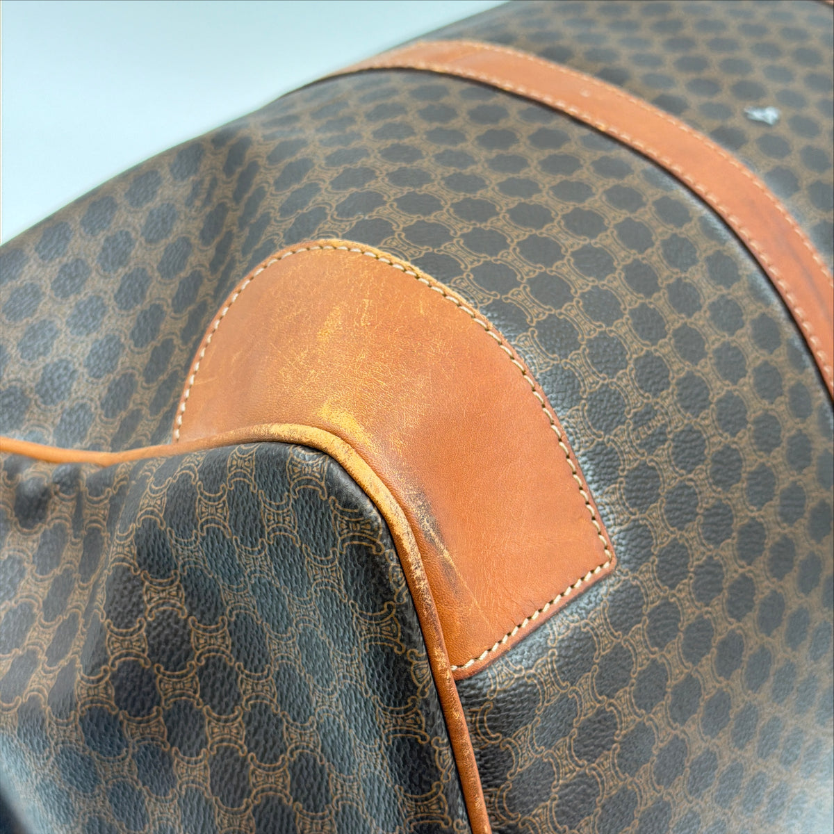 Pre-Owned Macadam Coated Canvas Keepall Bag