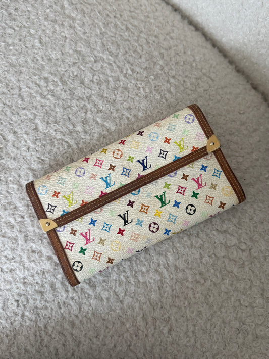 Pre-Owned LV Multicolore Canvas Wallet