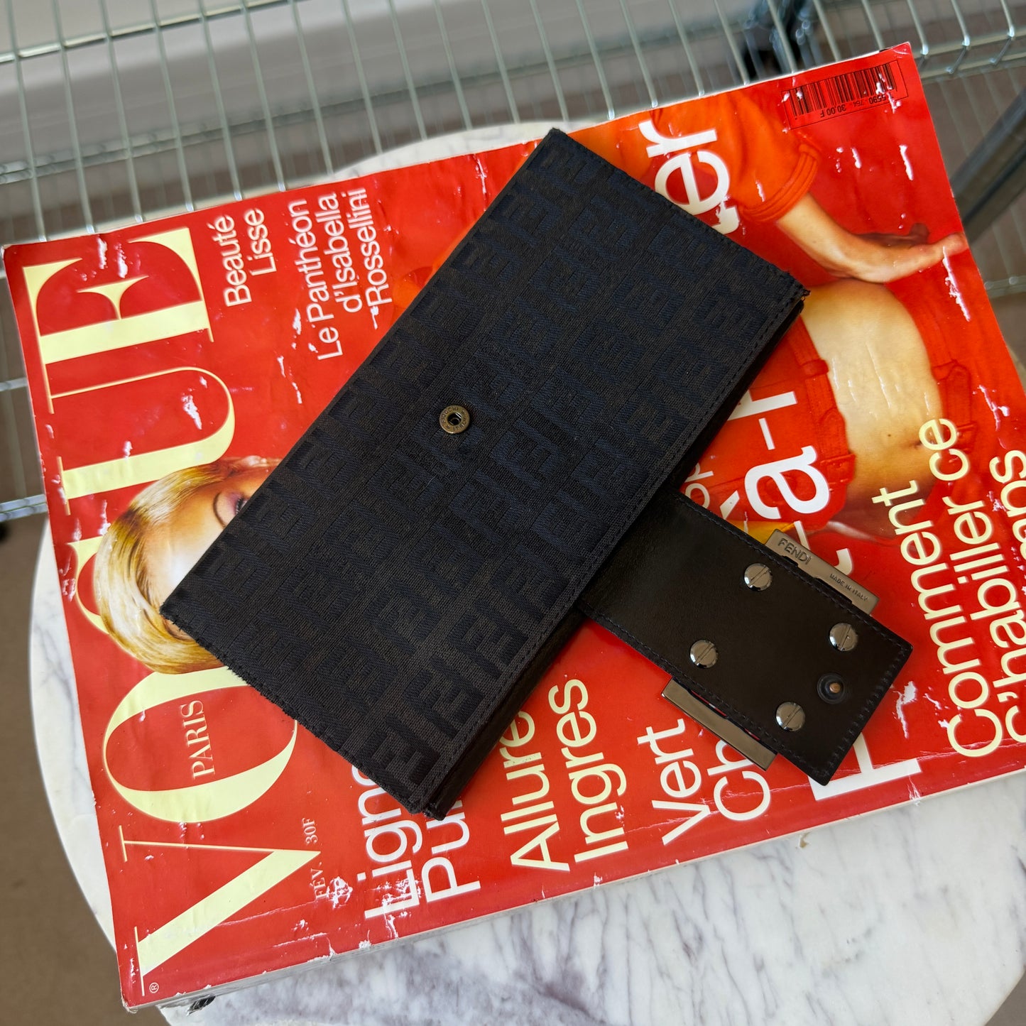 Pre-Owned Black Zucchino Canvas Wallet