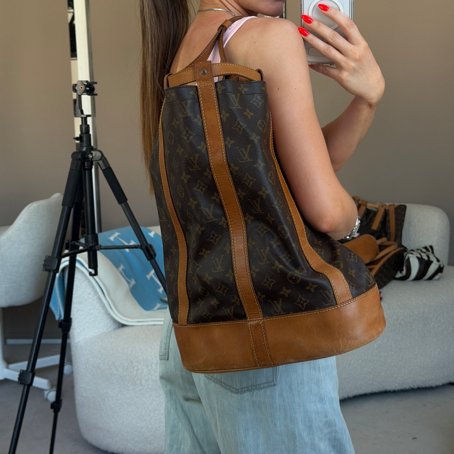 Pre-Owned LV Monogram Canvas Randonee Backpack