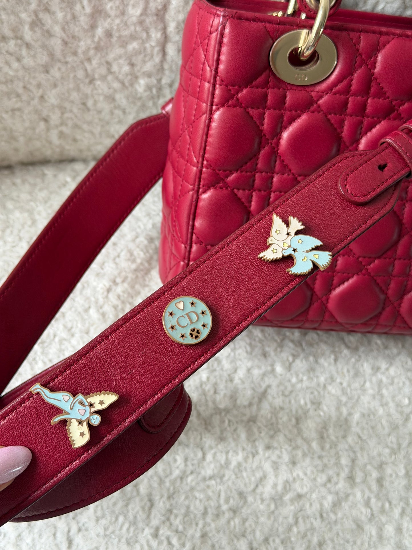 Bordeaux Leather Lady Dior