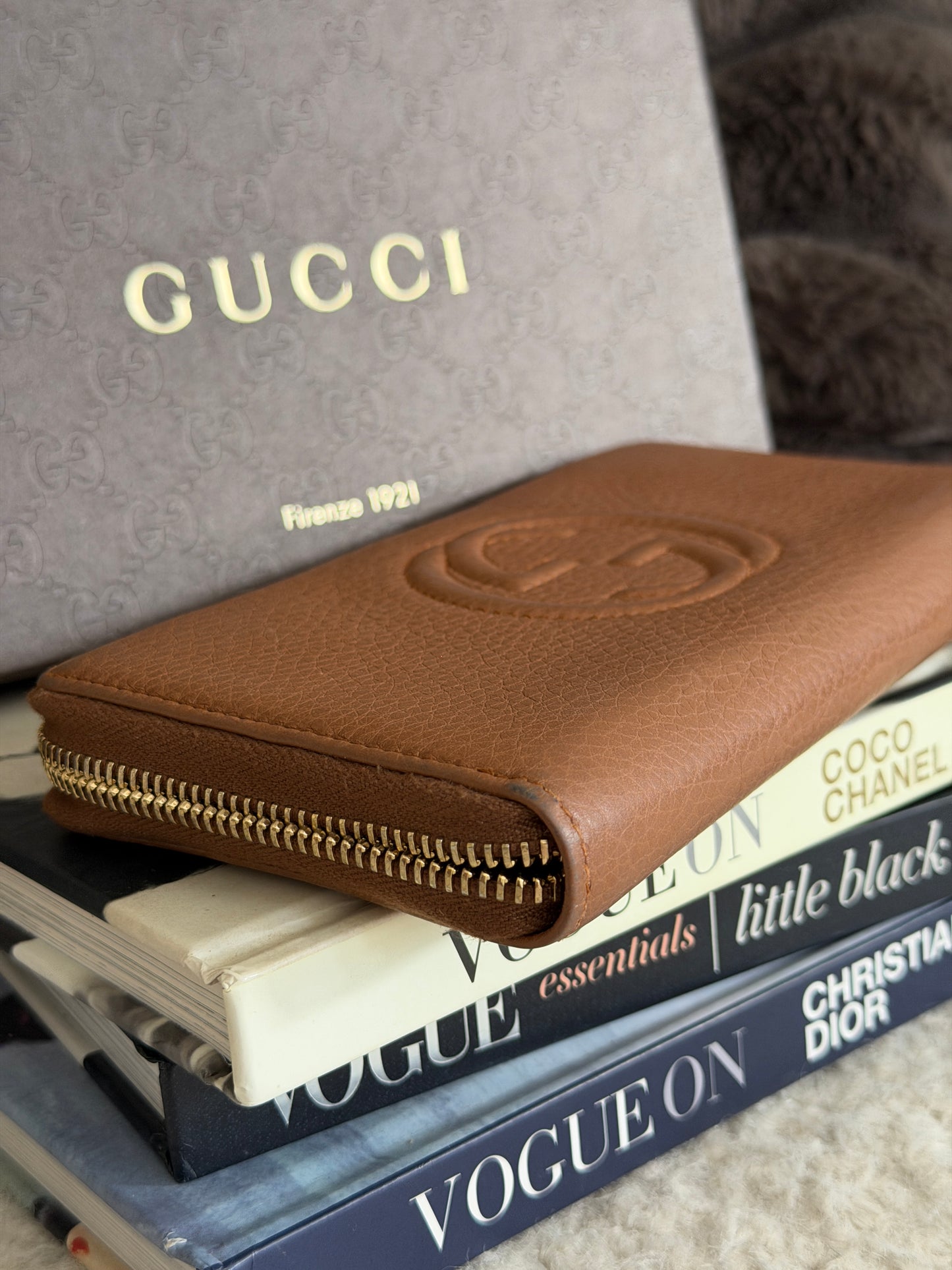 Pre-Owned Brown Soho Leather Wallet